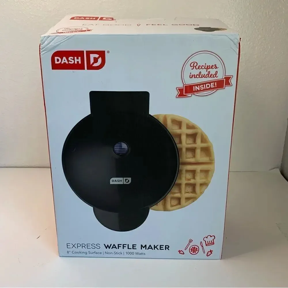Dash Black 8 in‎ Waffle Maker NIB